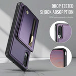 JEEHOOD J12 Esclusiva custodia per telefono con cerniera, protezione RFID e MagSafe, porta carte., For Samsung Galaxy A50