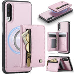 JEEHOOD J12 Esclusiva custodia per telefono con cerniera, protezione RFID e MagSafe, porta carte., For Samsung Galaxy A50