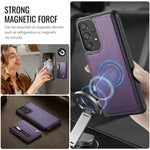 JEEHOOD J12 Esclusiva custodia per telefono con cerniera, protezione RFID e MagSafe, porta carte., For Samsung Galaxy A53 5G, For Samsung Galaxy A33 5G, For Samsung Galaxy A52 4G / 5G / A52s 5G, For Samsung Galaxy A51 4G