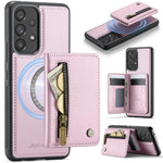 JEEHOOD J12 Esclusiva custodia per telefono con cerniera, protezione RFID e MagSafe, porta carte., For Samsung Galaxy A53 5G, For Samsung Galaxy A33 5G, For Samsung Galaxy A52 4G / 5G / A52s 5G, For Samsung Galaxy A51 4G
