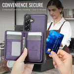 JEEHOOD J12 Esclusiva custodia per telefono con cerniera, protezione RFID e MagSafe, porta carte., For Samsung Galaxy A57 5G, For Galaxy A27 5G, For Samsung Galaxy A56 5G, For Samsung Galaxy A36 5G