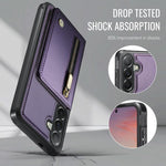 JEEHOOD J12 Esclusiva custodia per telefono con cerniera, protezione RFID e MagSafe, porta carte., For Samsung Galaxy A57 5G, For Galaxy A27 5G, For Samsung Galaxy A56 5G, For Samsung Galaxy A36 5G