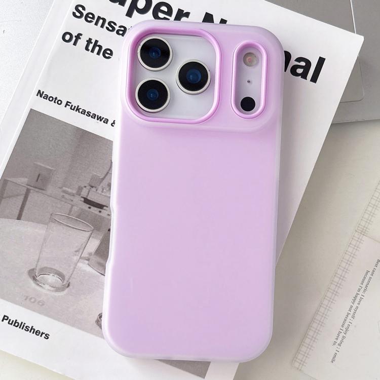 Custodia per telefono ibrida in PC e TPU con finitura opaca color gelatina, For iPhone 17 Pro Max, For iPhone 17 Pro