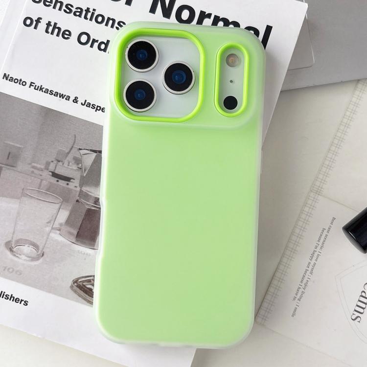 Custodia per telefono ibrida in PC e TPU con finitura opaca color gelatina, For iPhone 17 Pro Max, For iPhone 17 Pro