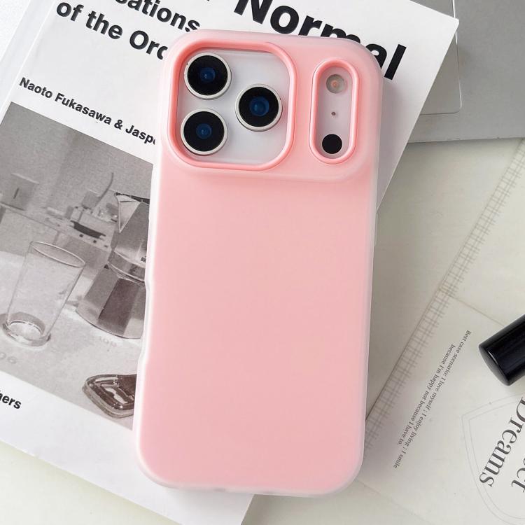 Custodia per telefono ibrida in PC e TPU con finitura opaca color gelatina, For iPhone 17 Pro Max, For iPhone 17 Pro