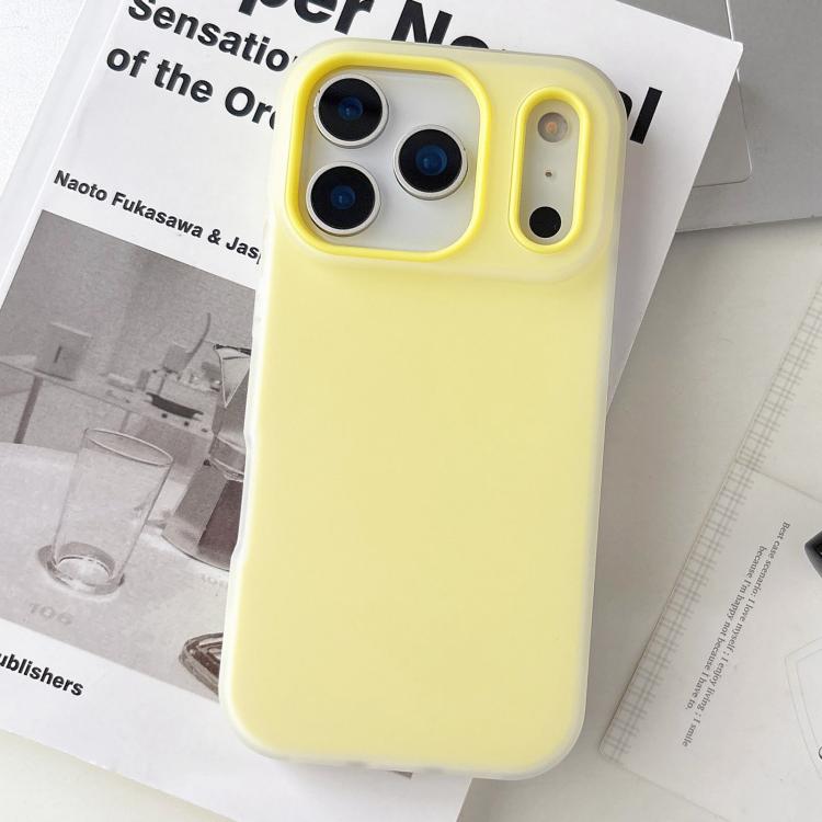 Custodia per telefono ibrida in PC e TPU con finitura opaca color gelatina, For iPhone 17 Pro Max, For iPhone 17 Pro