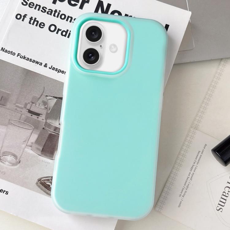 Custodia per telefono ibrida in PC e TPU con finitura opaca color gelatina, For iPhone 17, For iPhone Air