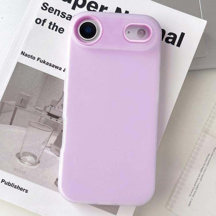 Custodia per telefono ibrida in PC e TPU con finitura opaca color gelatina, For iPhone 17, For iPhone Air