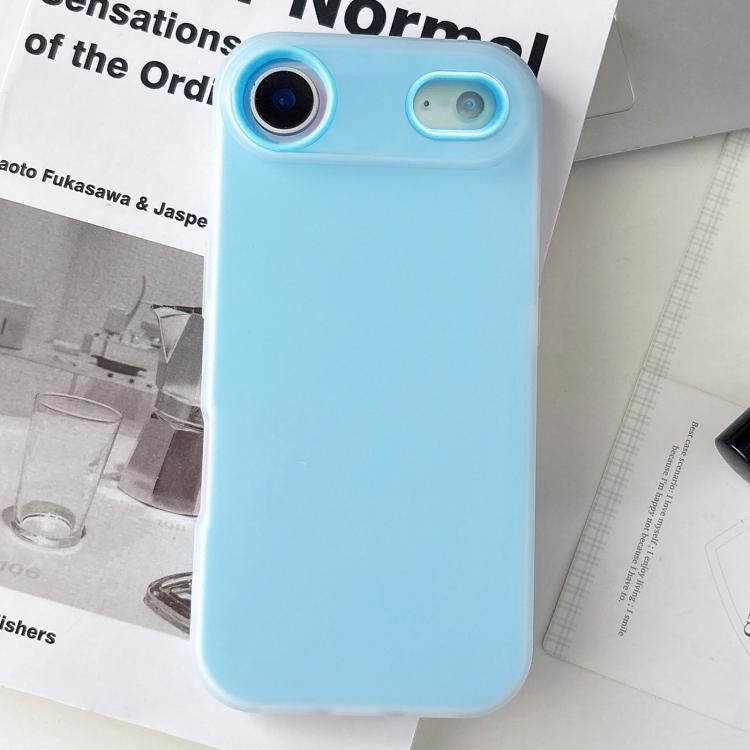 Custodia per telefono ibrida in PC e TPU con finitura opaca color gelatina, For iPhone 17, For iPhone Air