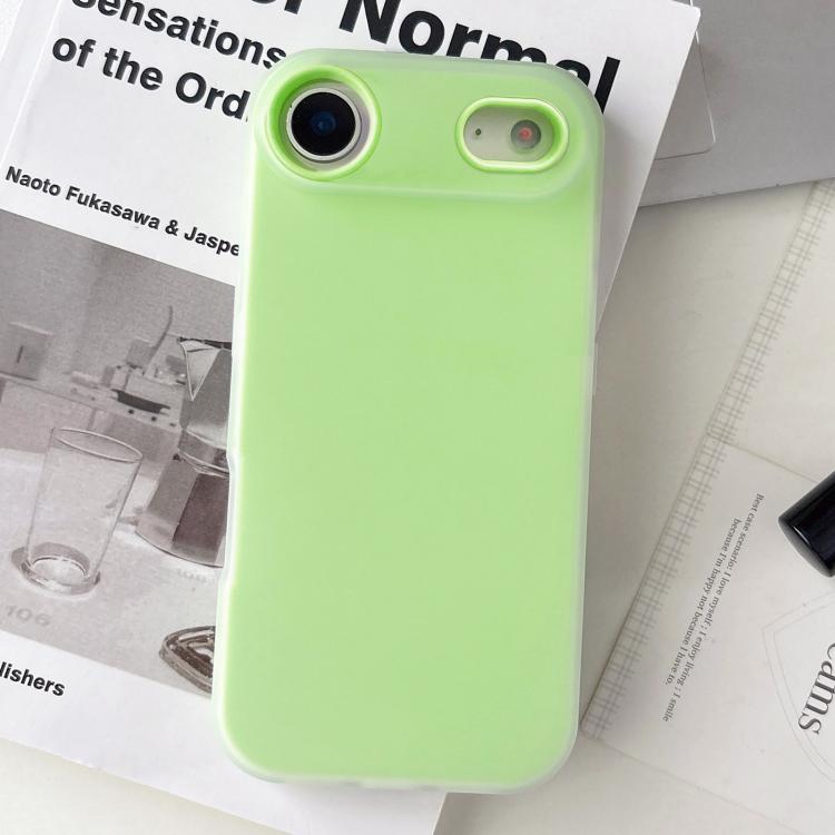 Custodia per telefono ibrida in PC e TPU con finitura opaca color gelatina, For iPhone 17, For iPhone Air