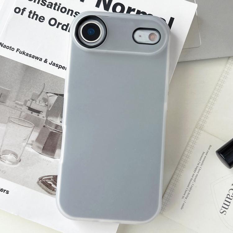 Custodia per telefono ibrida in PC e TPU con finitura opaca color gelatina, For iPhone 17, For iPhone Air