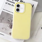 Custodia per telefono ibrida in PC e TPU con finitura opaca color gelatina, For iPhone 16 Plus, For iPhone 16