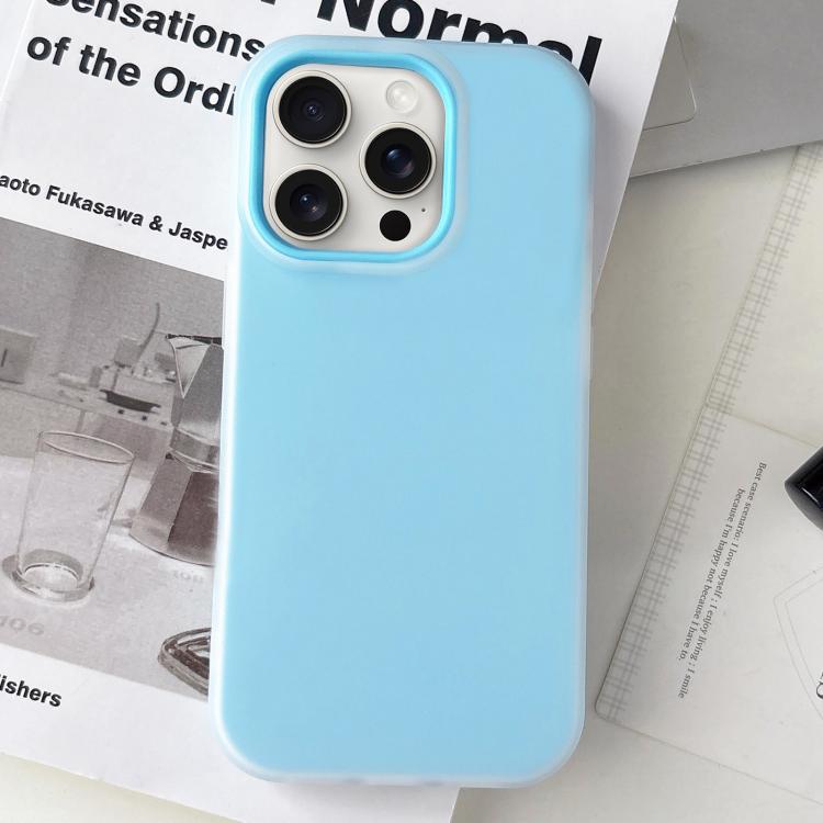 Custodia per telefono ibrida in PC e TPU con finitura opaca color gelatina, For iPhone 15 Pro Max, For iPhone 15 Pro