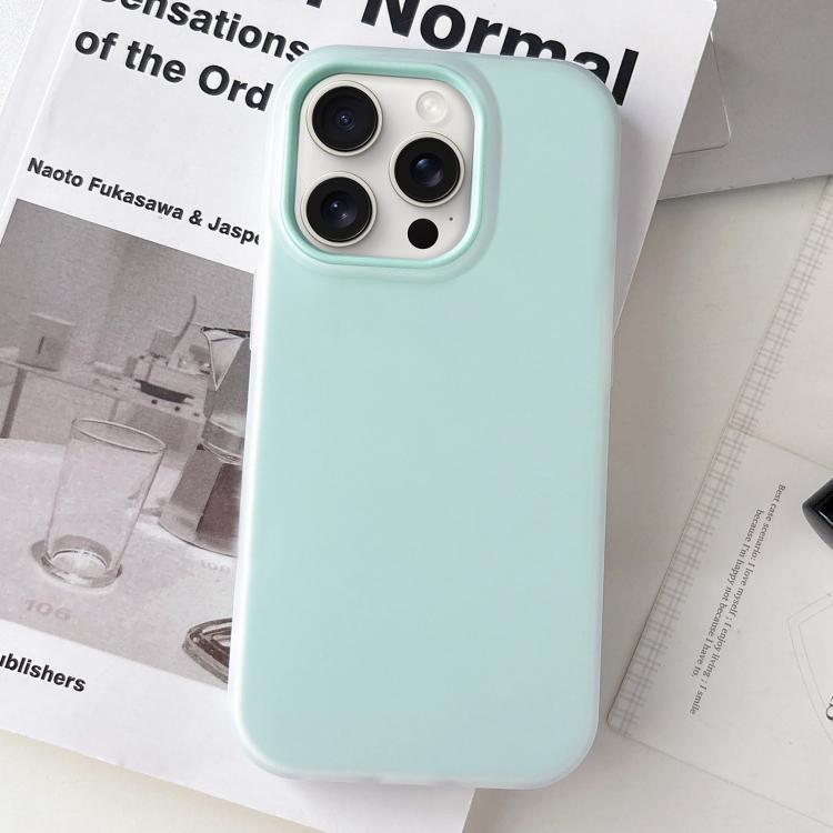 Custodia per telefono ibrida in PC e TPU con finitura opaca color gelatina, For iPhone 15 Pro Max, For iPhone 15 Pro