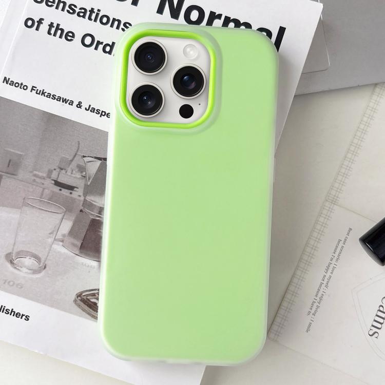 Custodia per telefono ibrida in PC e TPU con finitura opaca color gelatina, For iPhone 15 Pro Max, For iPhone 15 Pro