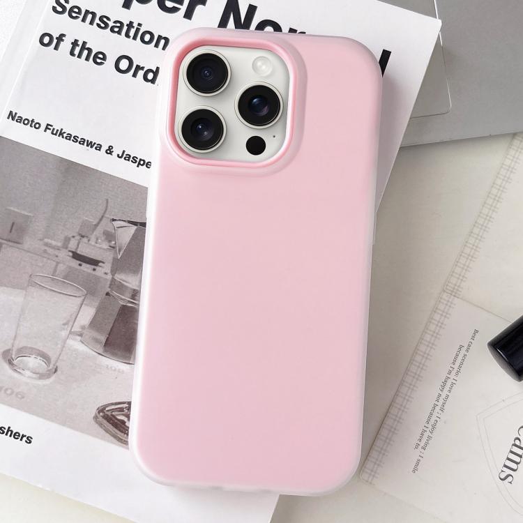 Custodia per telefono ibrida in PC e TPU con finitura opaca color gelatina, For iPhone 15 Pro Max, For iPhone 15 Pro