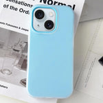 Custodia per telefono ibrida in PC e TPU con finitura opaca color gelatina, For iPhone 15 Plus, For iPhone 15