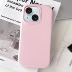 Custodia per telefono ibrida in PC e TPU con finitura opaca color gelatina, For iPhone 15 Plus, For iPhone 15