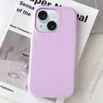 Custodia per telefono ibrida in PC e TPU con finitura opaca color gelatina, For iPhone 15 Plus, For iPhone 15