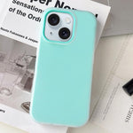 Custodia per telefono ibrida in PC e TPU con finitura opaca color gelatina, For iPhone 15 Plus, For iPhone 15