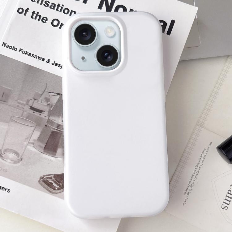 Custodia per telefono ibrida in PC e TPU con finitura opaca color gelatina, For iPhone 15 Plus, For iPhone 15