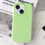 Custodia per telefono ibrida in PC e TPU con finitura opaca color gelatina, For iPhone 15 Plus, For iPhone 15