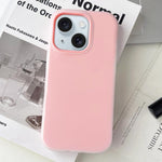 Custodia per telefono ibrida in PC e TPU con finitura opaca color gelatina, For iPhone 15 Plus, For iPhone 15