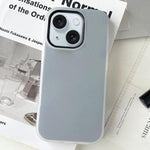 Custodia per telefono ibrida in PC e TPU con finitura opaca color gelatina, For iPhone 15 Plus, For iPhone 15