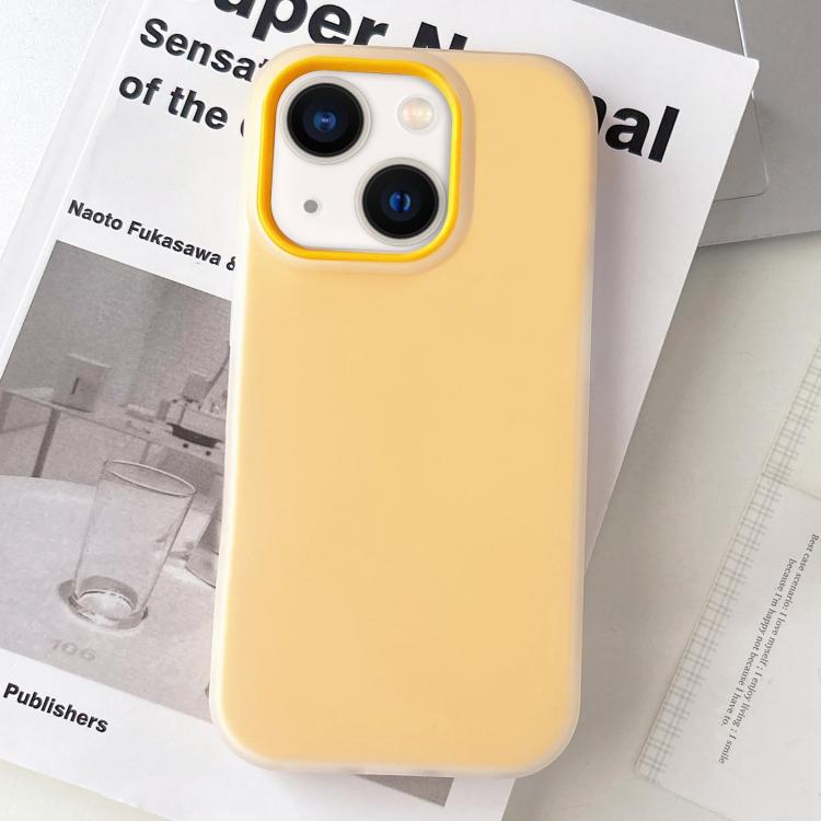 Custodia per telefono ibrida in PC e TPU con finitura opaca color gelatina, For iPhone 14 Plus, For iPhone 14
