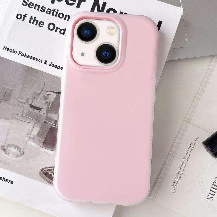 Custodia per telefono ibrida in PC e TPU con finitura opaca color gelatina, For iPhone 14 Plus, For iPhone 14