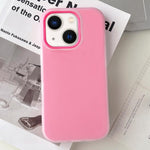Custodia per telefono ibrida in PC e TPU con finitura opaca color gelatina, For iPhone 13, For iPhone 12