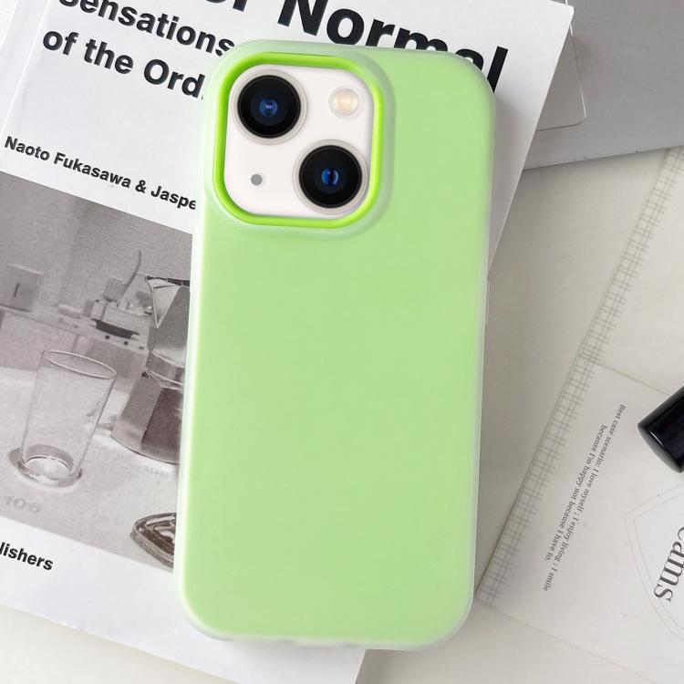 Custodia per telefono ibrida in PC e TPU con finitura opaca color gelatina, For iPhone 13, For iPhone 12
