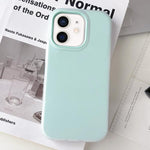 Custodia per telefono ibrida in PC e TPU con finitura opaca color gelatina, For iPhone 13, For iPhone 12