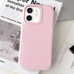Custodia per telefono ibrida in PC e TPU con finitura opaca color gelatina, For iPhone 13, For iPhone 12