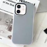 Custodia per telefono ibrida in PC e TPU con finitura opaca color gelatina, For iPhone 13, For iPhone 12
