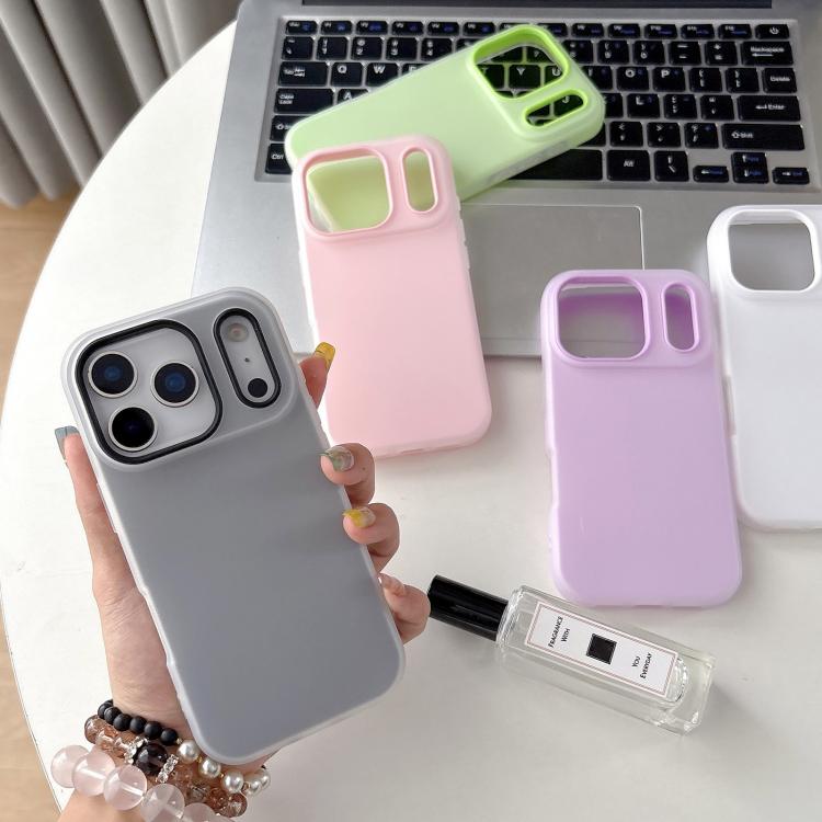 Custodia per telefono ibrida in PC e TPU con finitura opaca color gelatina, For iPhone 11
