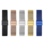 Cinturino per orologio in acciaio inossidabile con fibbia milanese., 14mm, 15mm, 16mm, 17mm