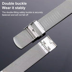Cinturino per orologio in acciaio inossidabile con fibbia milanese., 18mm, 19mm, 20mm, 21mm