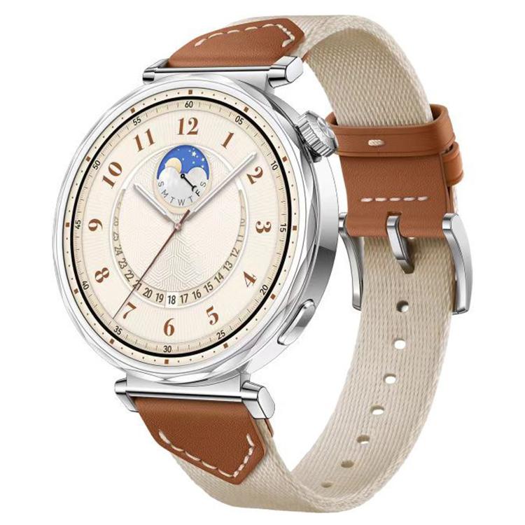 Cinturino per orologio xDfind in pelle intrecciata ibrida, For Huawei Watch GT 5 / 4 / 3 41mm