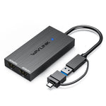 Adattatore USB-A e USB-C a doppio HDMI 4K 60Hz WAVLINK