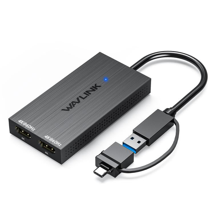 Adattatore USB-A e USB-C a doppio HDMI 4K 60Hz WAVLINK