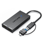 WAVLINK WL-UG6902H USB-A and USB-C / Type-C to Dual HDMI 4K 60Hz Display Adapter, WL-UG6902H