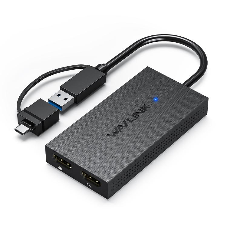 Adattatore USB-A e USB-C a doppio HDMI 4K 60Hz WAVLINK