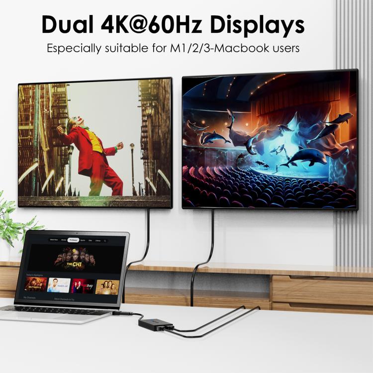 Adattatore USB-A e USB-C a doppio HDMI 4K 60Hz WAVLINK