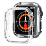 xDfind PC Frosted Hollow Half Cover per orologio, For Apple Watch Series 11 46mm / 10 46mm, For Apple Watch Series 11 42mm / 10 42mm