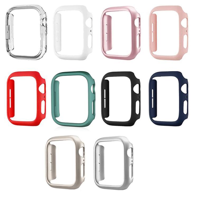 xDfind PC Frosted Hollow Half Cover per orologio, For Apple Watch Series 9 / 8 / 7 41mm, For Apple Watch Series 3 / 2 / 1 38mm