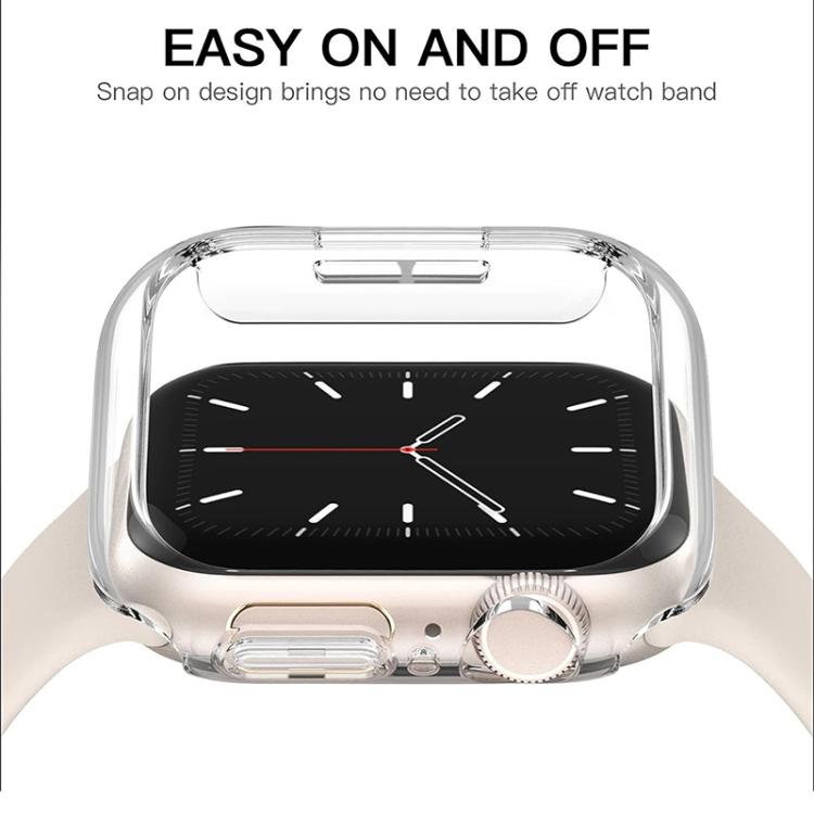 xDfind PC Frosted Hollow Half Cover per orologio, For Apple Watch Series 11 46mm / 10 46mm, For Apple Watch Series 11 42mm / 10 42mm