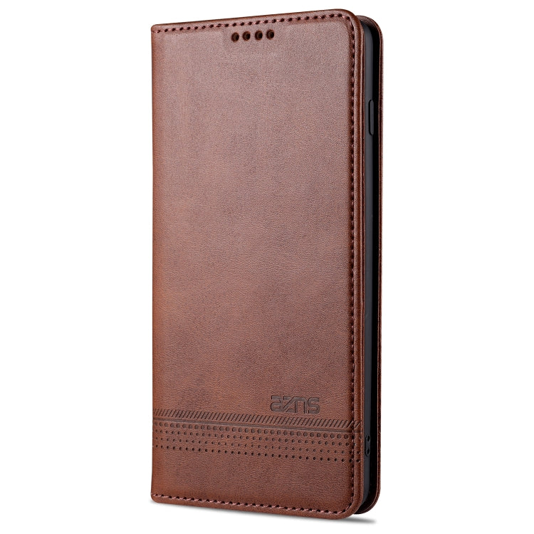 AZNS Custodia in pelle a vibrazione orizzontale con struttura in vitello magnetico con slot per carte, supporto e portafoglio, For Samsung Galaxy S10+, For Samsung Galaxy S20 FE, For Huawei Honor X10 Max