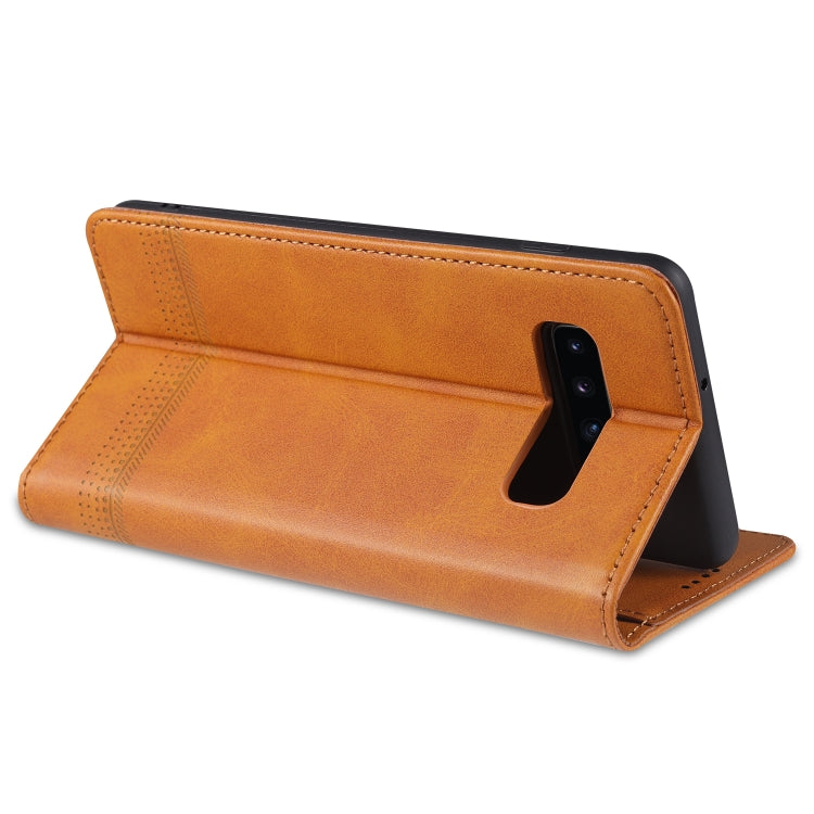 AZNS Custodia in pelle a vibrazione orizzontale con struttura in vitello magnetico con slot per carte, supporto e portafoglio, For Samsung Galaxy S10+, For Samsung Galaxy S20 FE, For Huawei Honor X10 Max