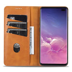 Custodia portafoglio in pelle per Samsung Galaxy S10+